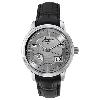 Front view of Glashutte Senator Men's Automatic Watch 100-02-03-02-04