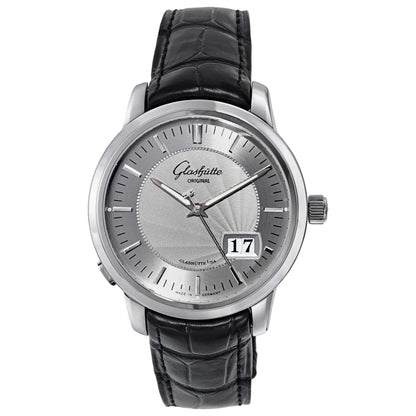 Front view of Glashutte Senator Men's Automatic Watch 100-03-03-02-04