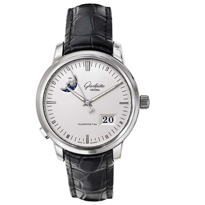 Front view of Glashutte Senator Men's Automatic Watch 100-04-13-02-04