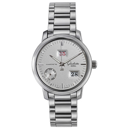 Front view of Glashutte Senator Men's Automatic Watch 100-05-13-02-14