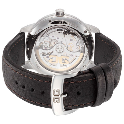 Back view of Glashutte Senator Observer Men's Automatic Watch 100-14-07-02-07