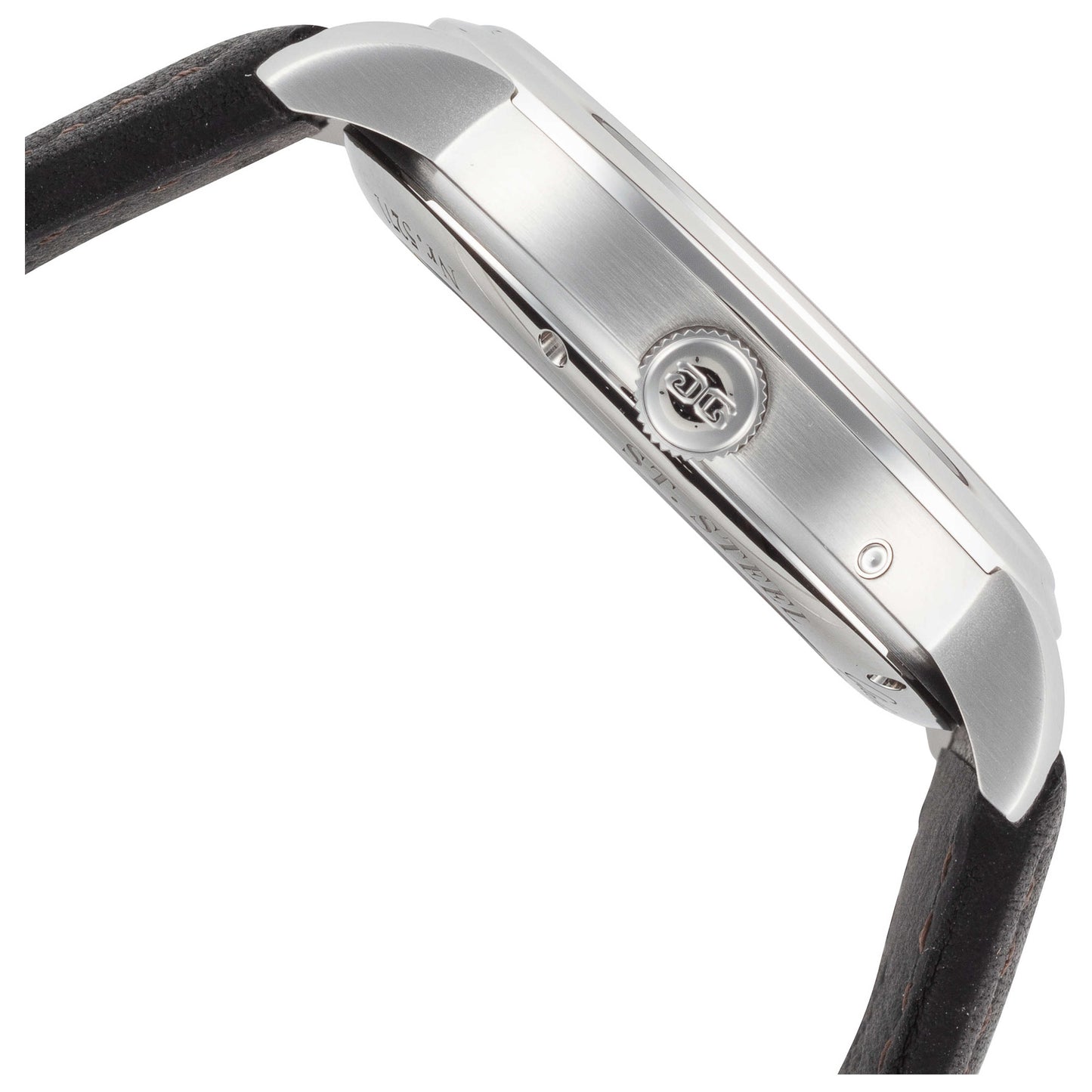 Right view of Glashutte Senator Observer Men's Automatic Watch 100-14-07-02-07