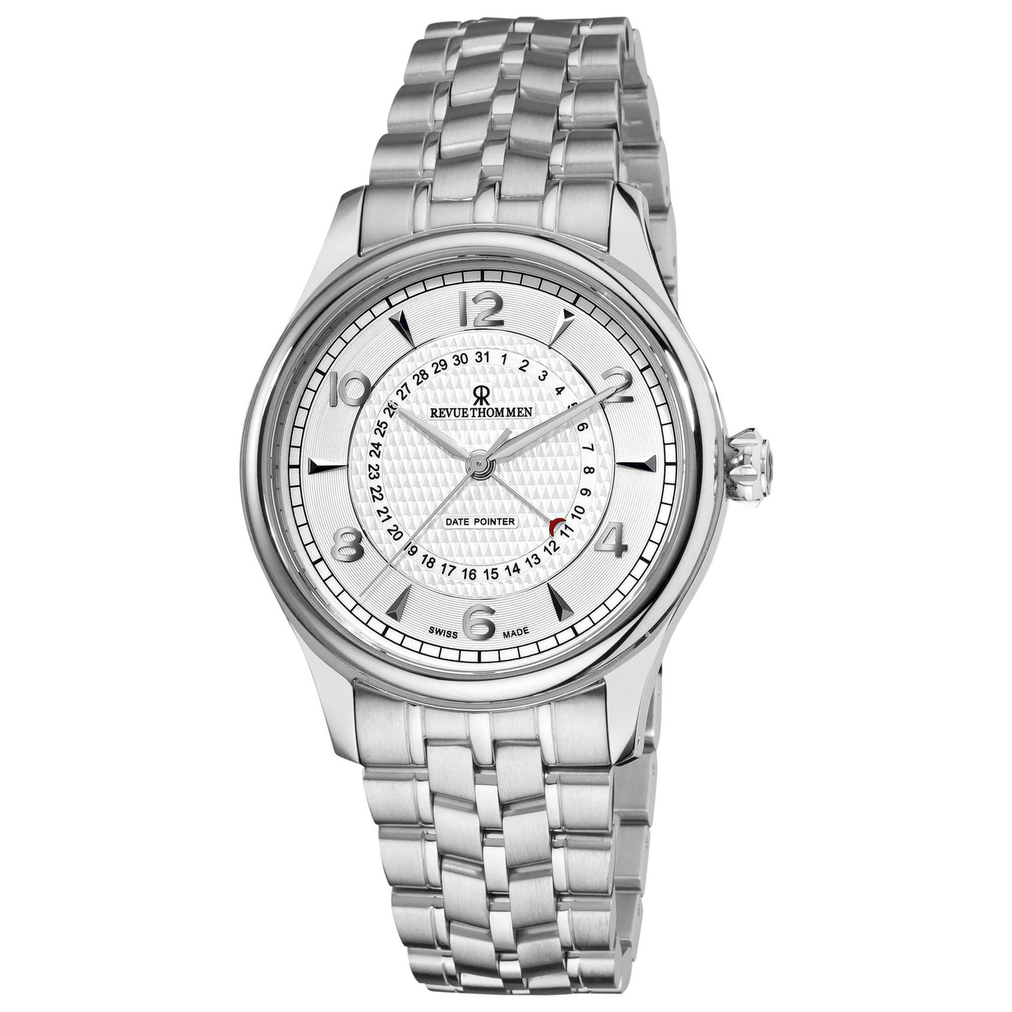 Front view of Revue Thommen Date pointer Men's Automatic Watch 10012.2132