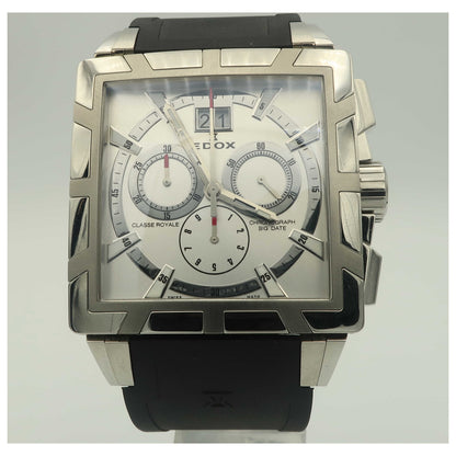 Front view of Edox Classe Royale Men's Swiss Quartz (Battery-Powered) Watch 10013-3-AIN-PO