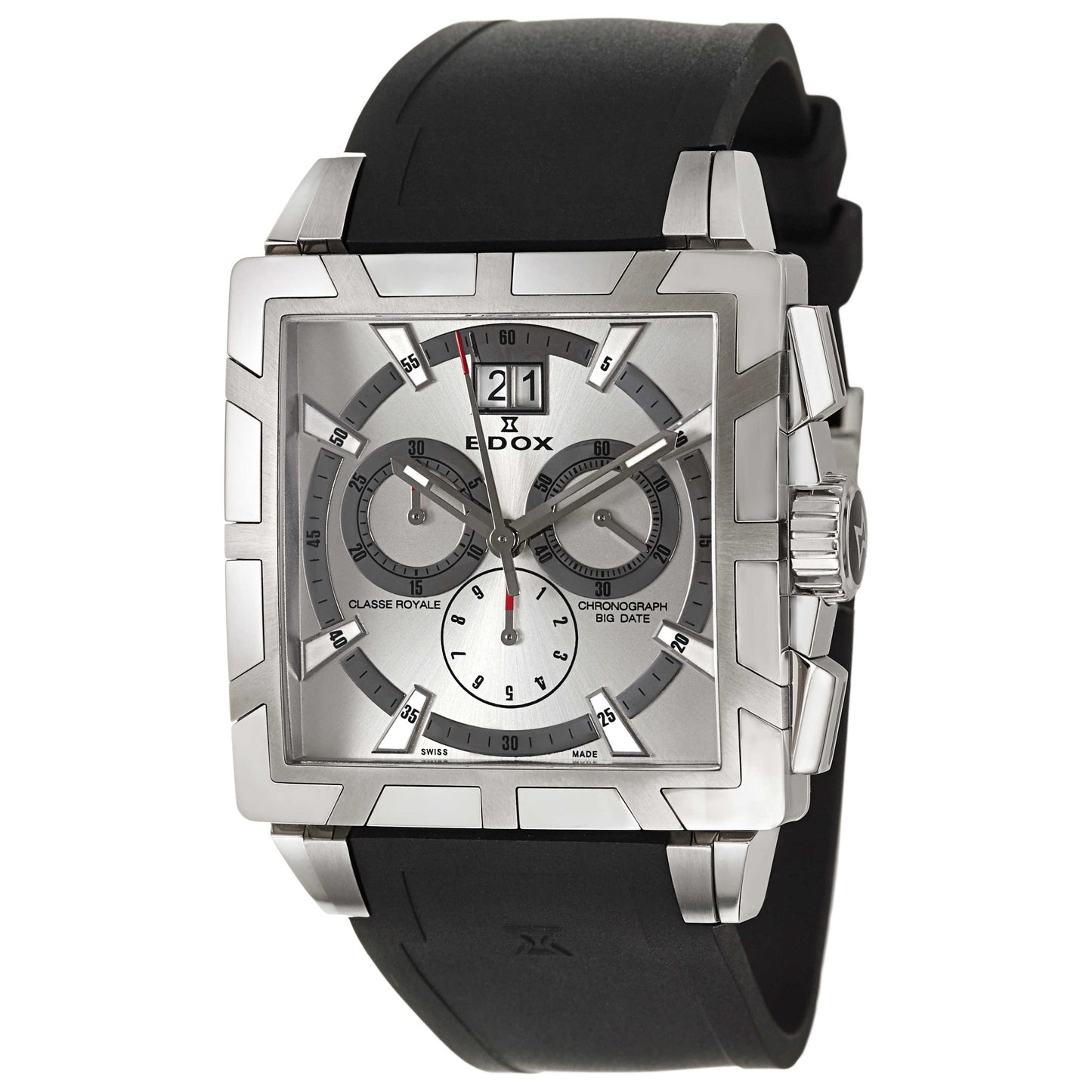 Front view of Edox Classe Royale Men's Swiss Quartz (Battery-Powered) Watch 10013-3-AIN