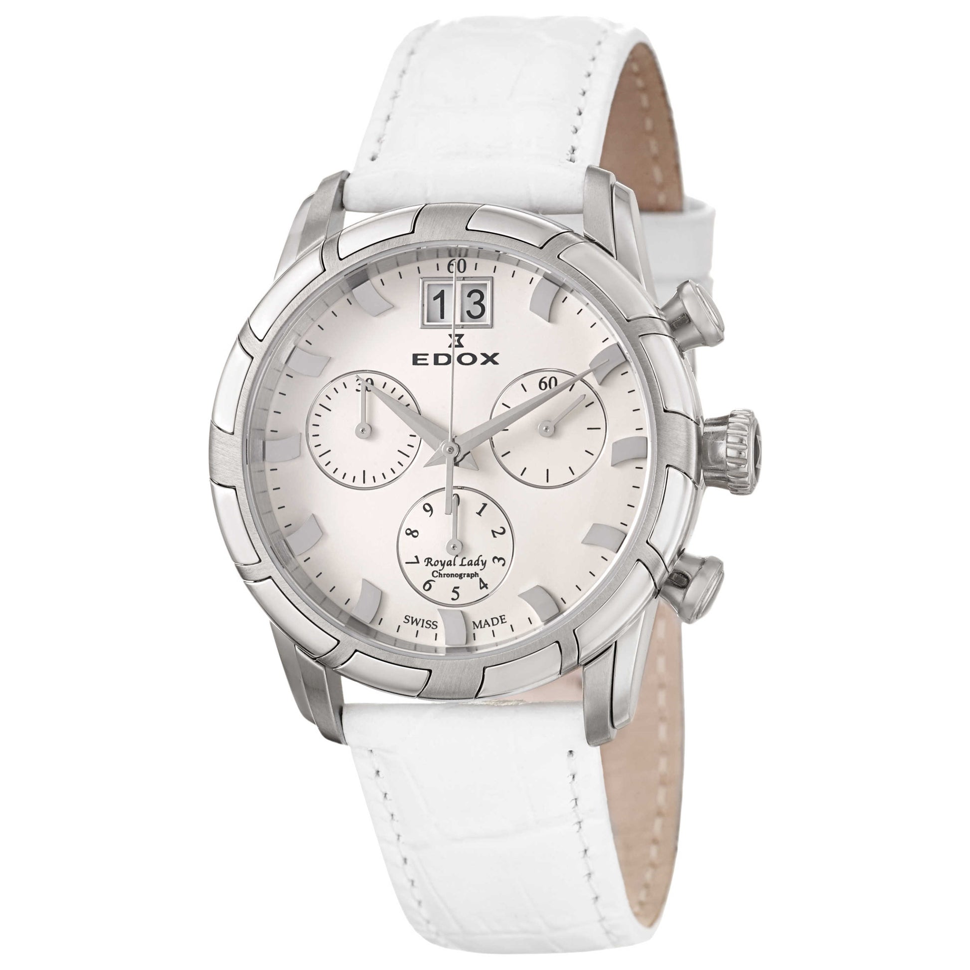 Front view of Edox Royal Lady Women's Swiss Quartz (Battery-Powered) Watch 10018-3-AIN