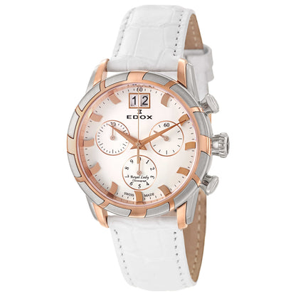 Front view of Edox Royal Lady Women's Swiss Quartz (Battery-Powered) Watch 10018-357R-AIR