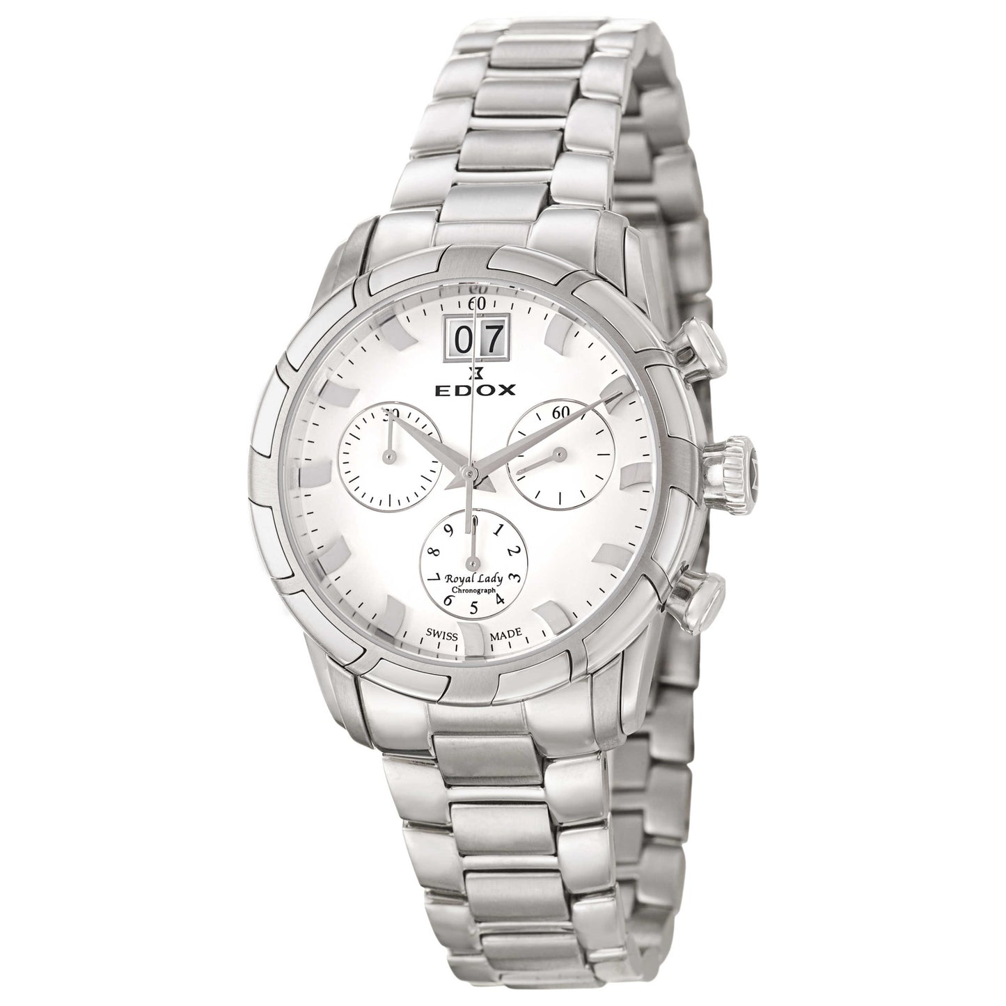 Front view of Edox Royal Lady Women's Swiss Quartz (Battery-Powered) Watch 10019-3-AIN