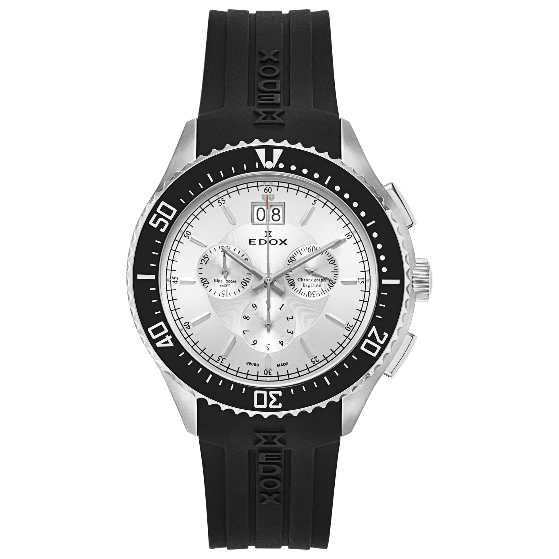 Front view of Edox C1 Men's Swiss Quartz (Battery-Powered) Watch 10026-3CA-AIN