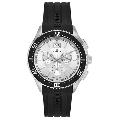 Front view of Edox C1 Men's Swiss Quartz (Battery-Powered) Watch 10026-3CA-AIN