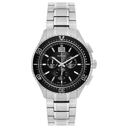 Front view of Edox C1 Men's Swiss Quartz (Battery-Powered) Watch 10026-3M-NIN