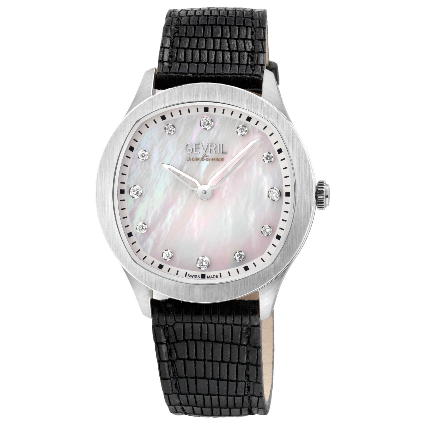 Front view of Gevril Morcote Diamond Women's Quartz Watch 10041