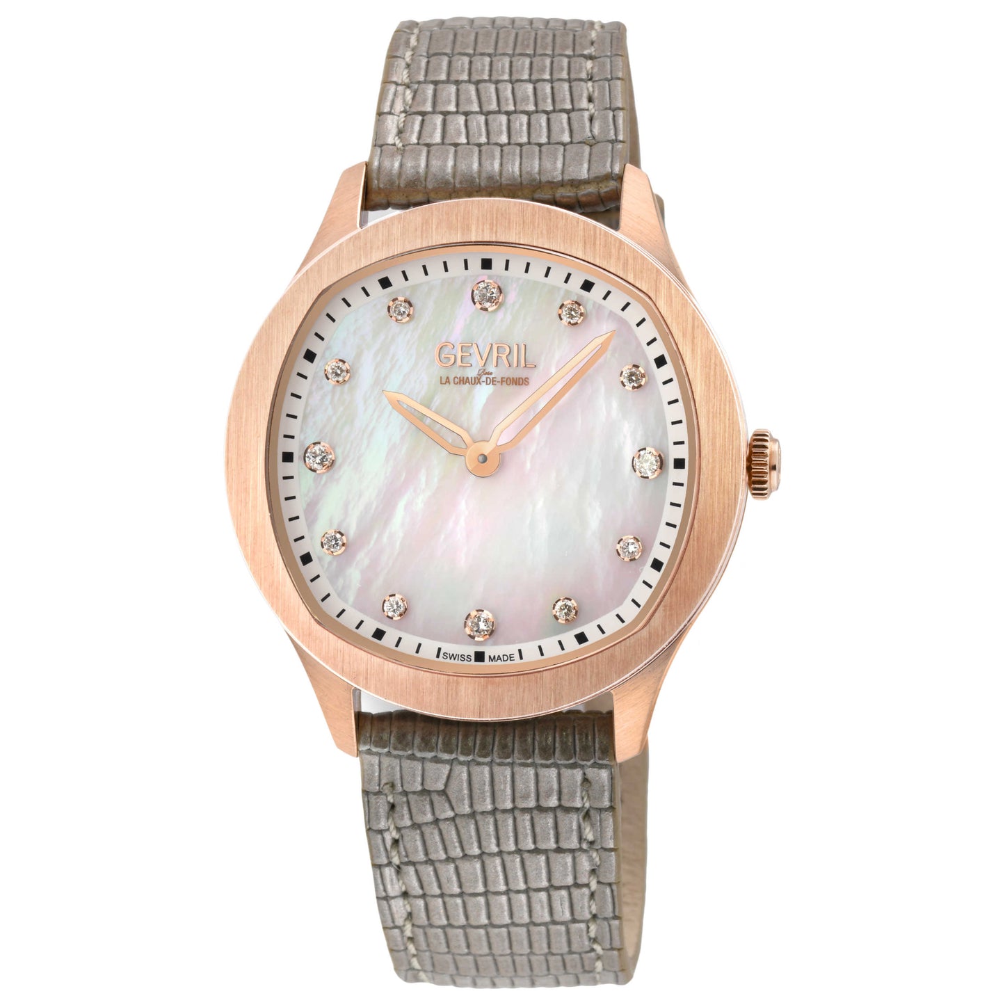 Front view of Gevril Morcote Diamond Women's Quartz Watch 10051