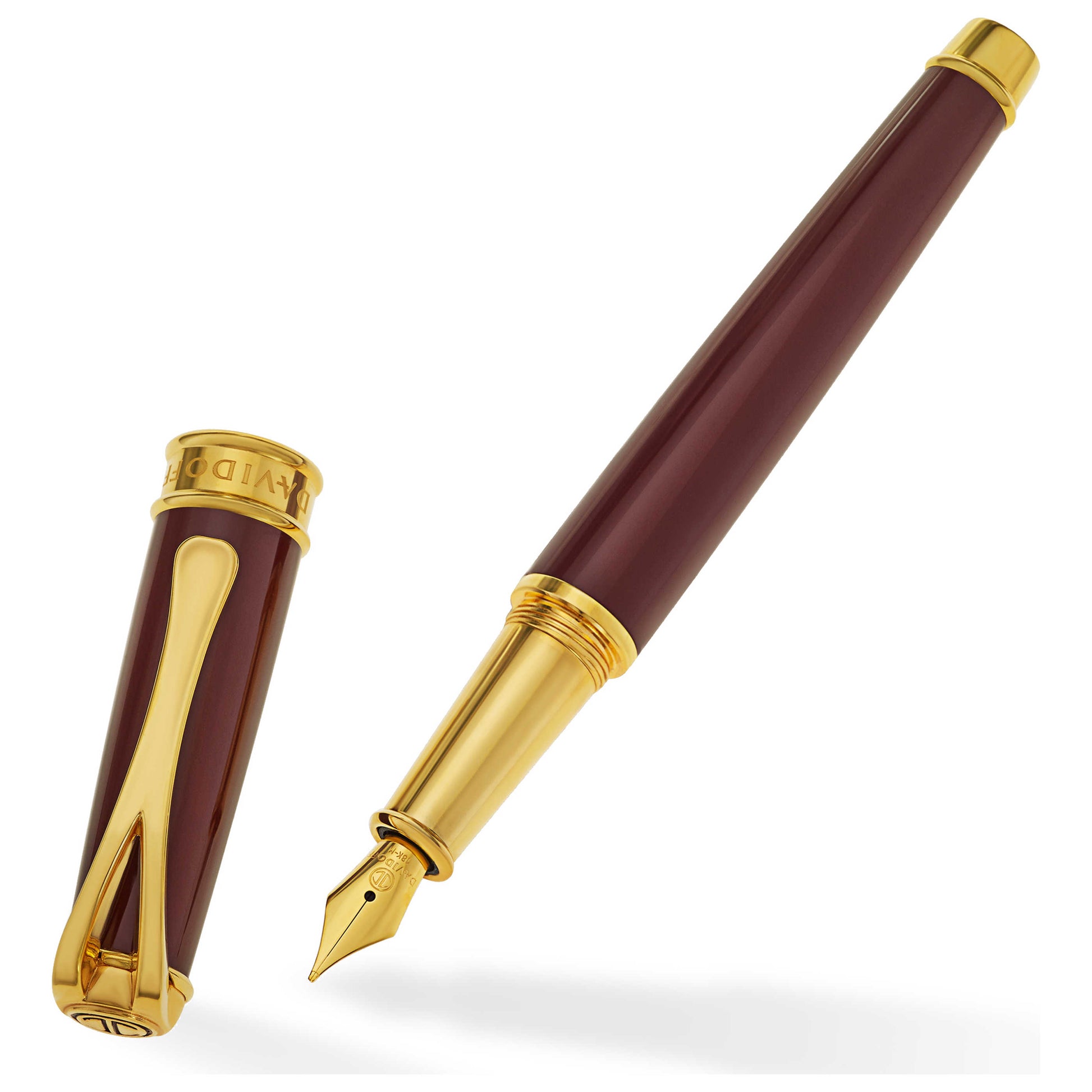 Front view of Davidoff Leather Instruments Very Zino Pens Men's Pen 10059