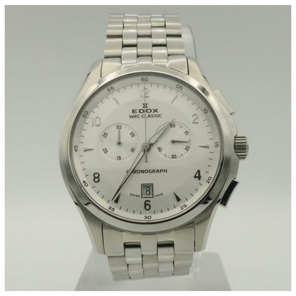 Front view of Edox WRC Men's Swiss Quartz (Battery-Powered) Watch 10102-3-AIN-PO