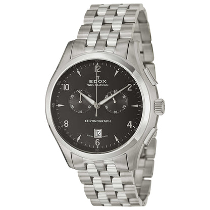 Front view of Edox WRC Men's Swiss Quartz (Battery-Powered) Watch 10102-3-NIN