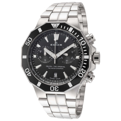Front view of Edox Delfin The Original Men's Quartz Watch 10112-3NM-NIN