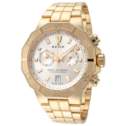 Front view of Edox Delfin The Original Men's Quartz Watch 10113-37JM-AID