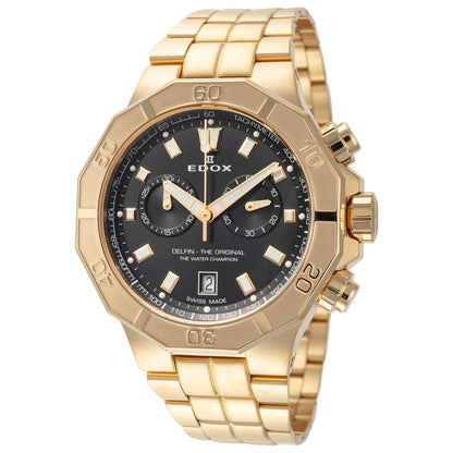 Front view of Edox Delfin The Original Men's Quartz Watch 10113-37JM-NID