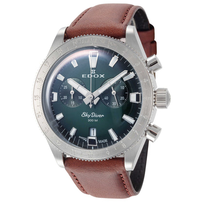 Front view of Edox SkyDiver Men's Quartz Watch 10116-3-VIDN