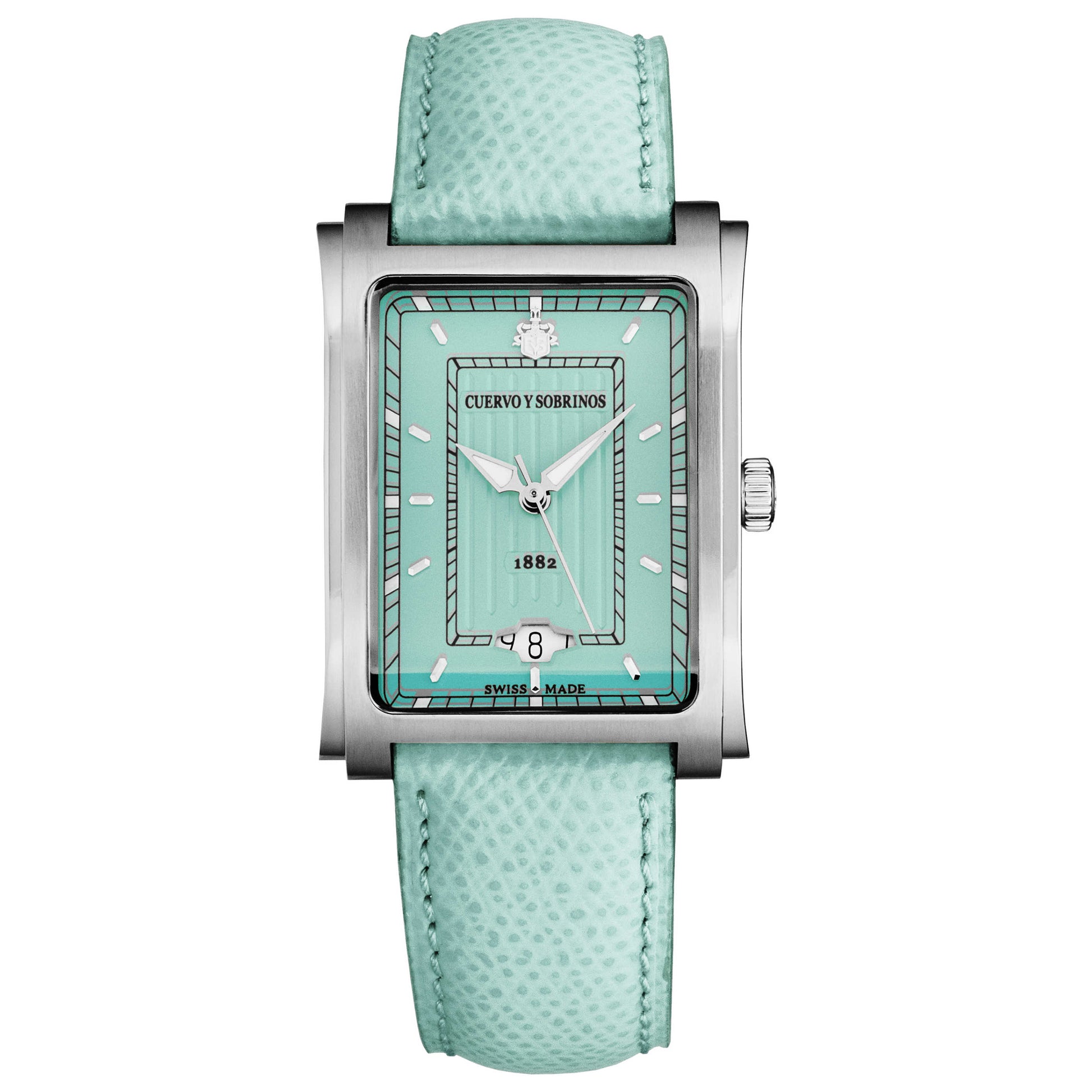 Front view of Cuervo y Sobrinos Prominente Men's Automatic Watch 1015.1LB