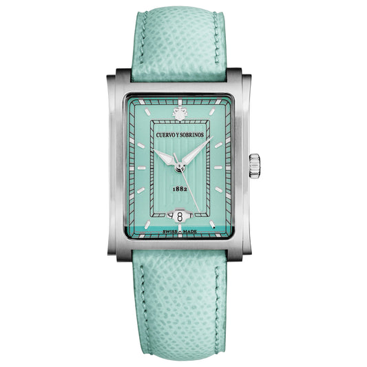 Front view of Cuervo y Sobrinos Prominente Men's Automatic Watch 1015.1LB