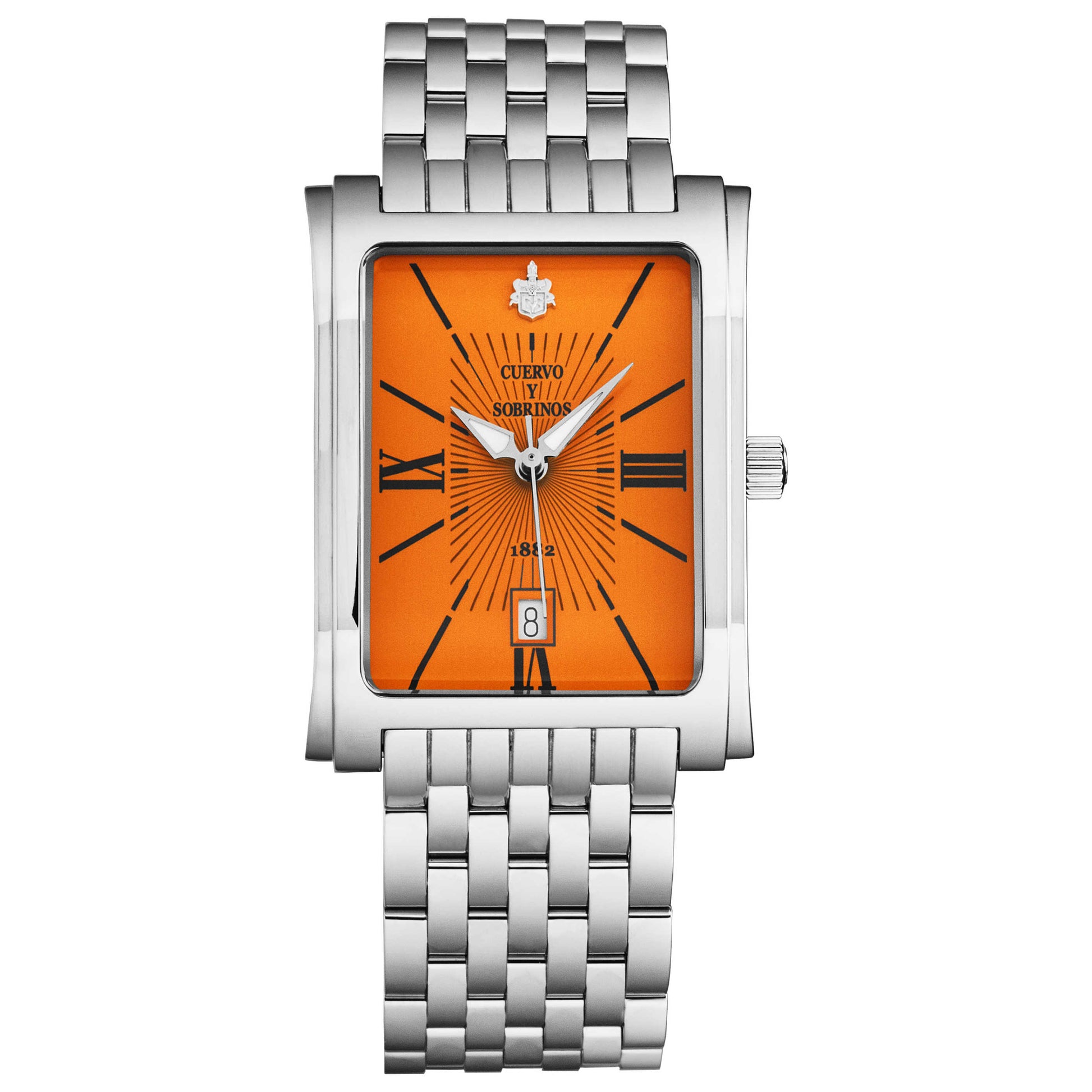 Front view of Cuervo y Sobrinos Prominente Men's Quartz Watch 1016.1OR
