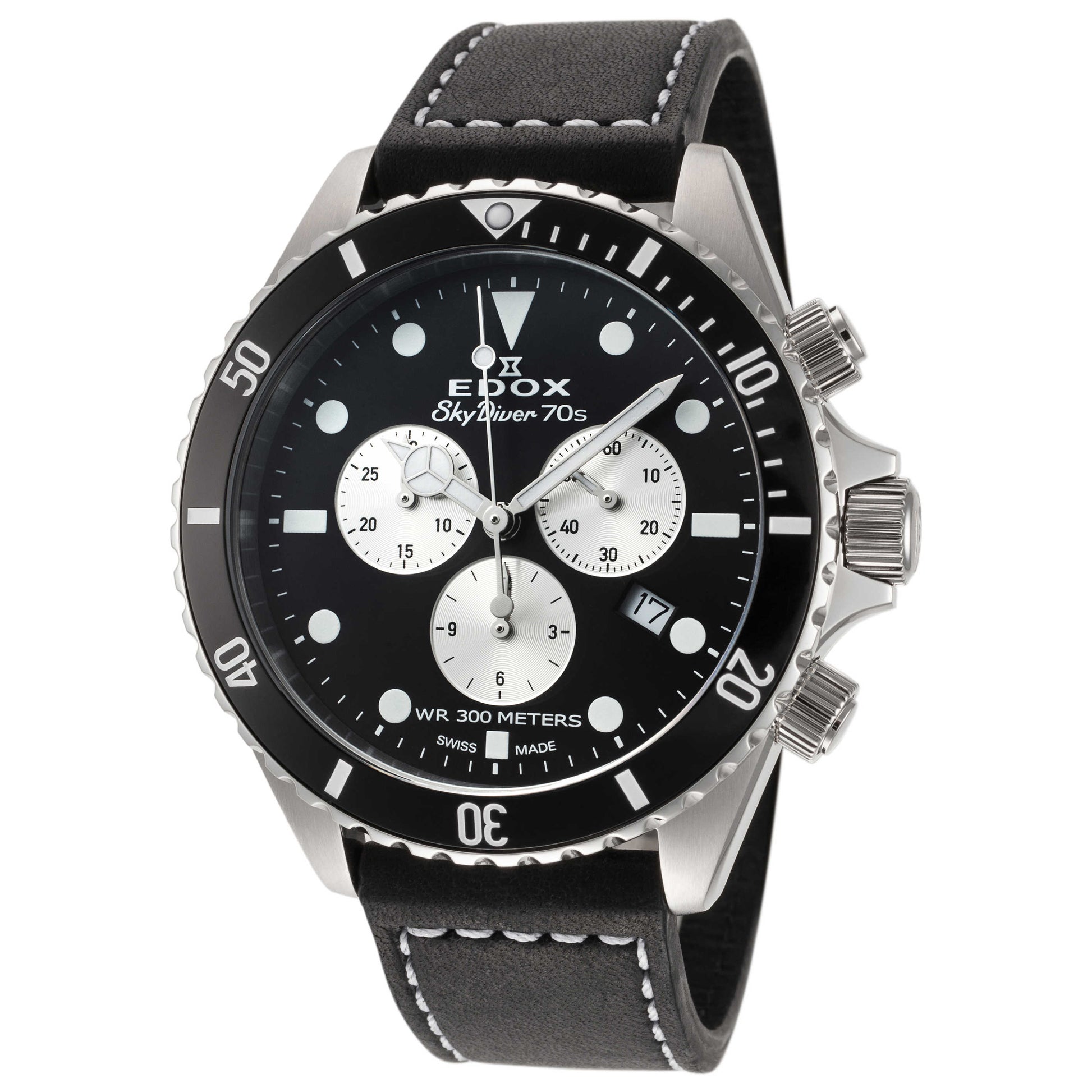 Front view of Edox SkyDiver Men's Quartz Watch 10238-3NC-NIA