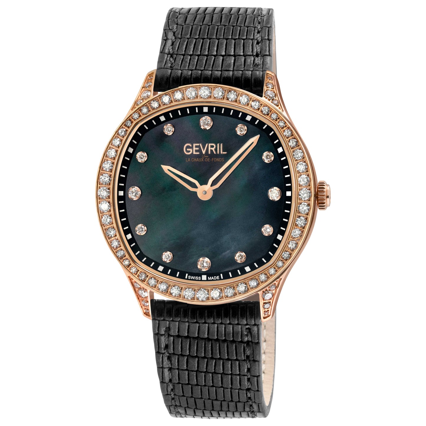 Front view of Gevril Morcote Diamond Women's Quartz Watch 10257
