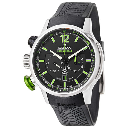 Front view of Edox Chronorally Men's Swiss Quartz (Battery-Powered) Watch 10303-TIN-NV