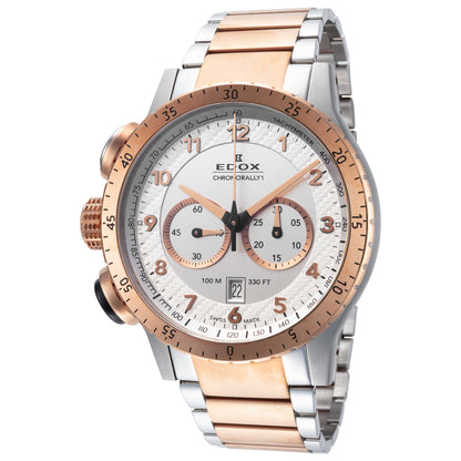 Front view of Edox Chronorally 1 Men's Quartz Watch 10305-357RM-AR1