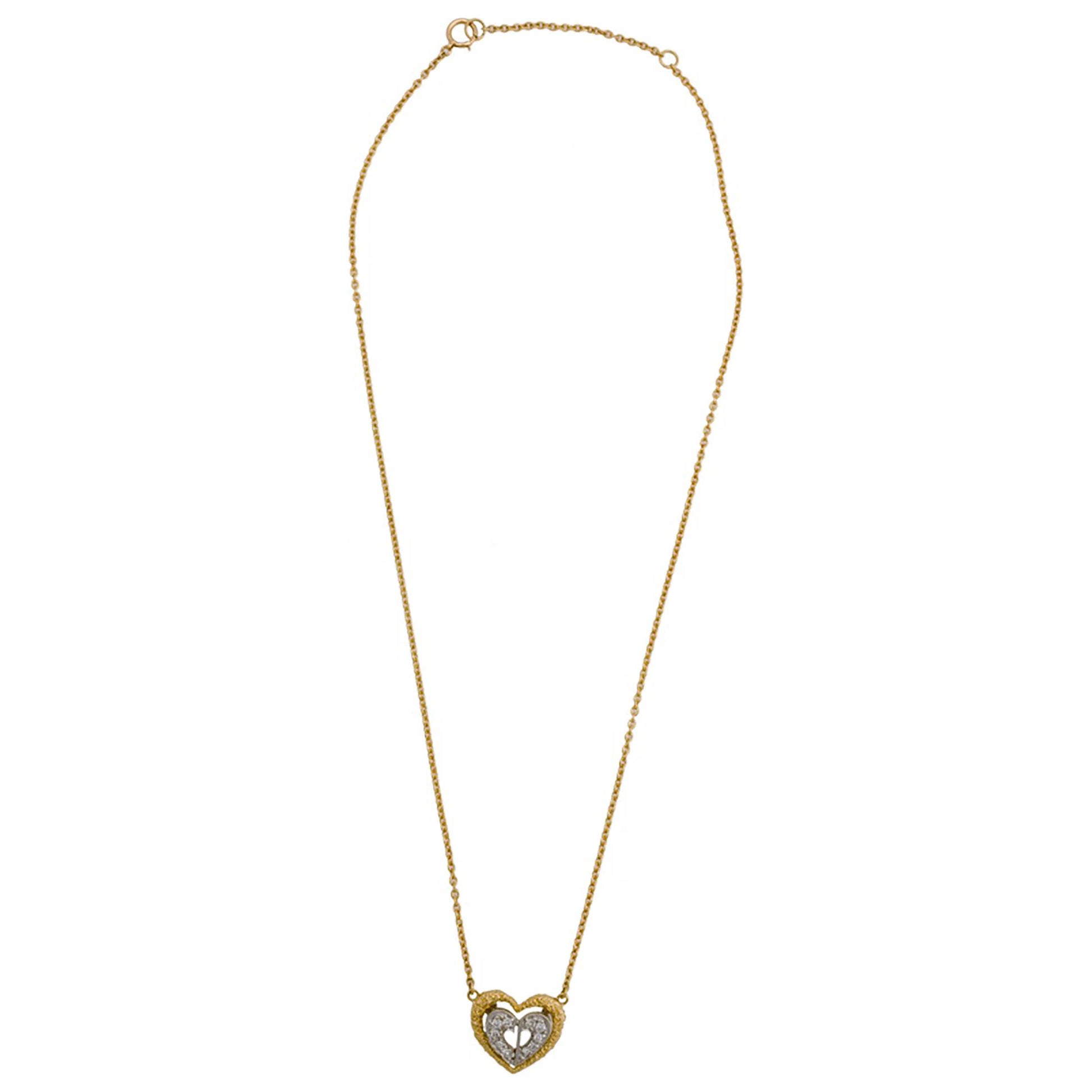 Dior Diamond Heart Women's Necklace 10362 - Image #8