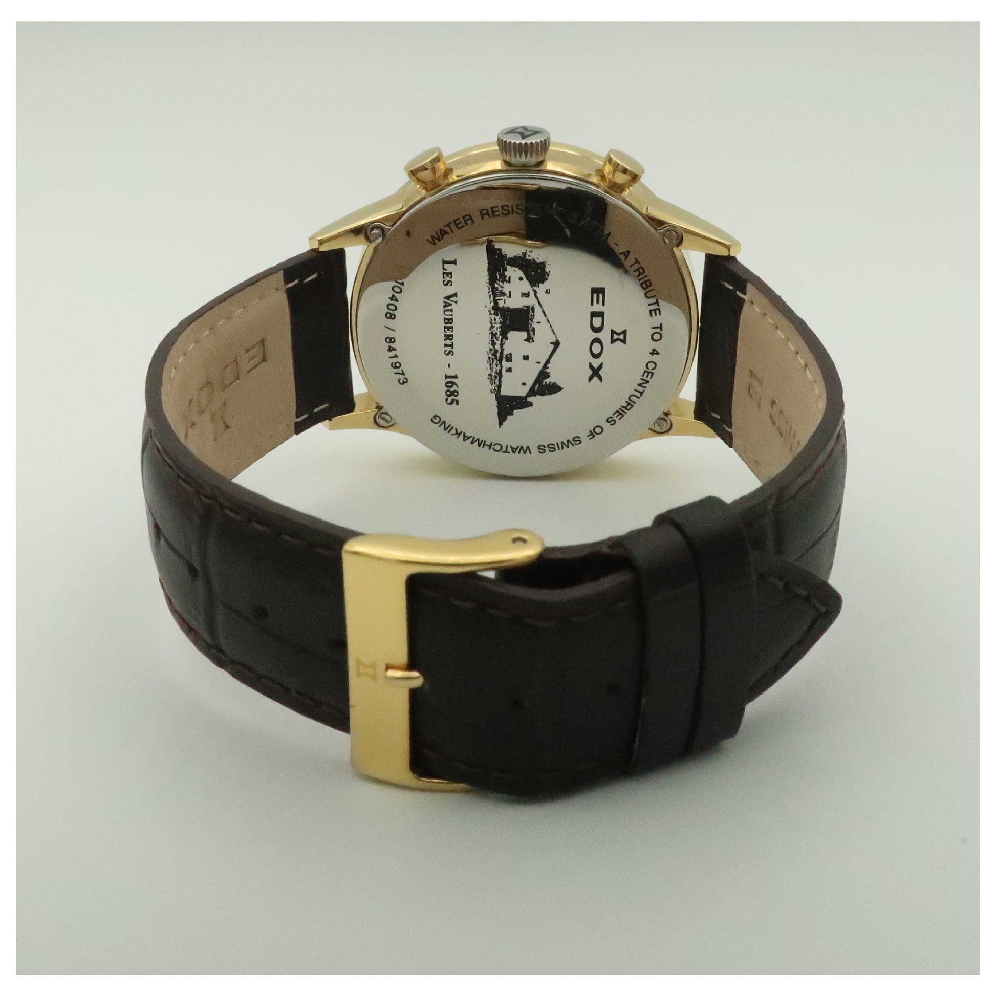 Edox Les Vauberts Men's Swiss Quartz (Battery-Powered) Watch 10408-37JA-ABD-PO - Image #2