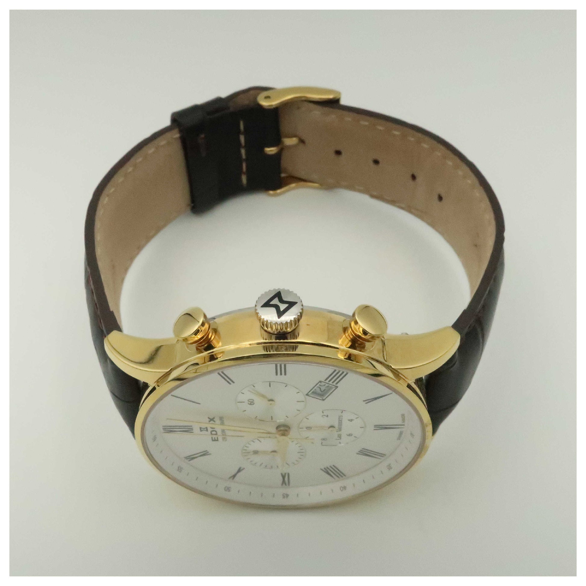 Edox Les Vauberts Men's Swiss Quartz (Battery-Powered) Watch 10408-37JA-ABD-PO - Image #8