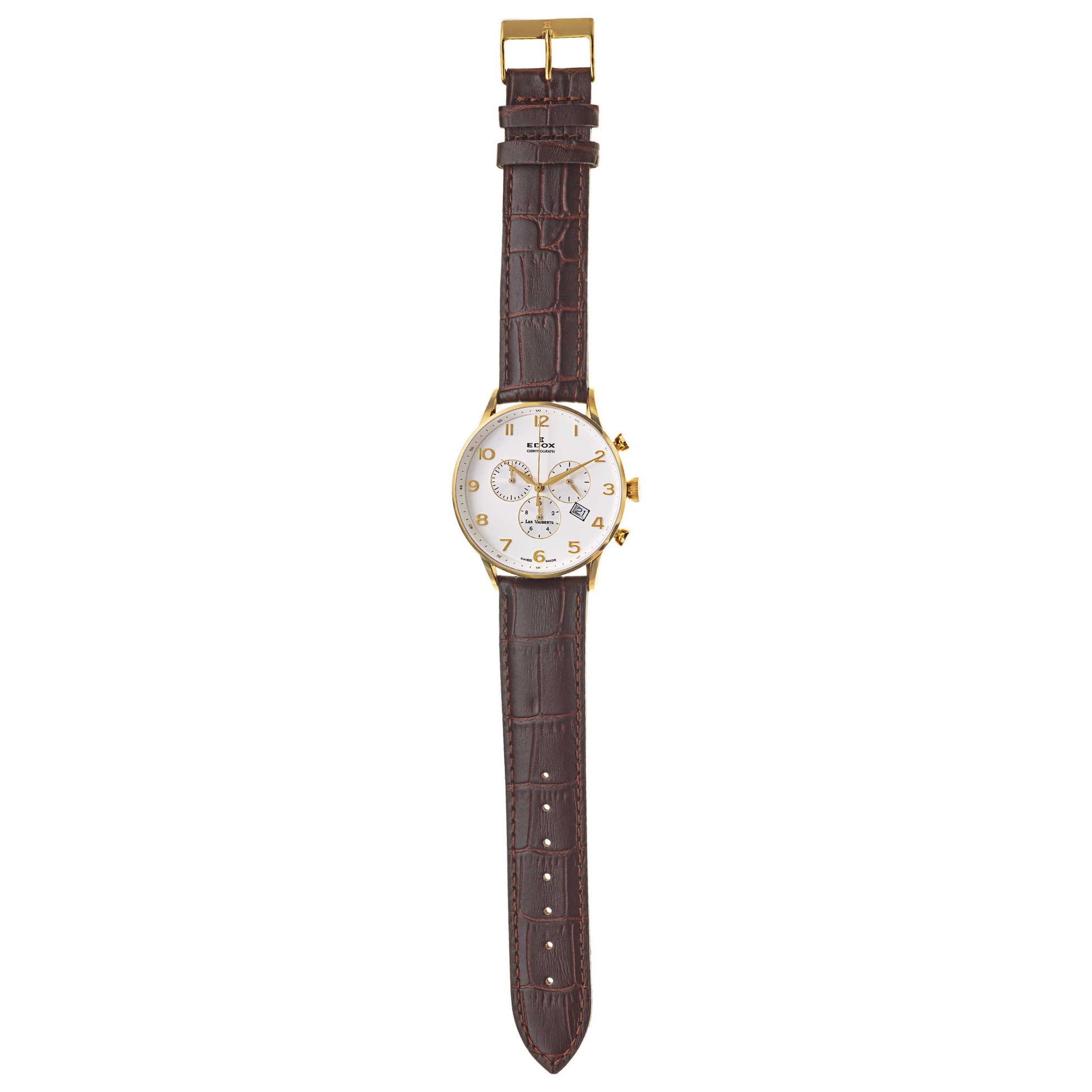 Edox Les Vauberts Men's Swiss Quartz (Battery-Powered) Watch 10408-37JA-ABD - Image #8