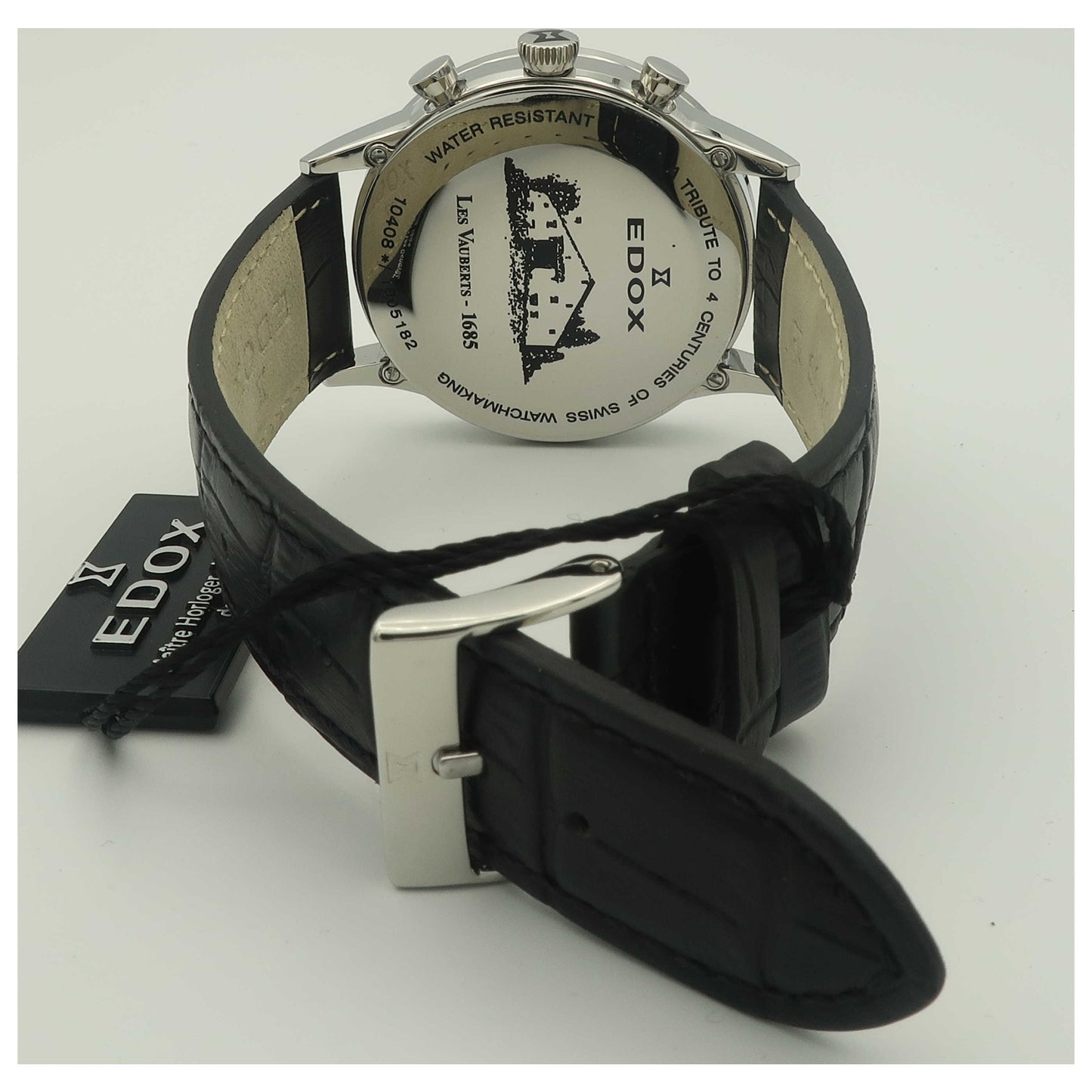 Edox Les Vauberts Men's Swiss Quartz (Battery-Powered) Watch 10408-3A-ABN-PO - Image #2
