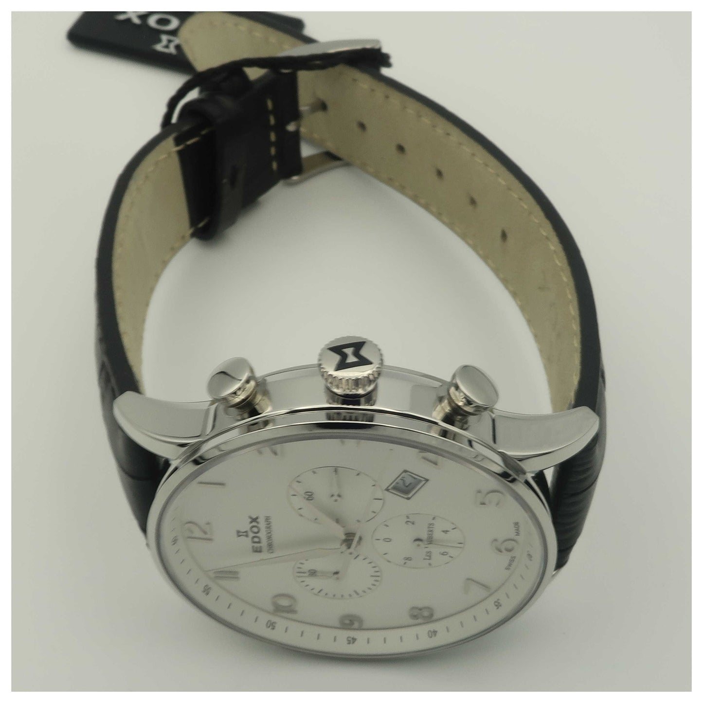 Edox Les Vauberts Men's Swiss Quartz (Battery-Powered) Watch 10408-3A-ABN-PO - Image #8