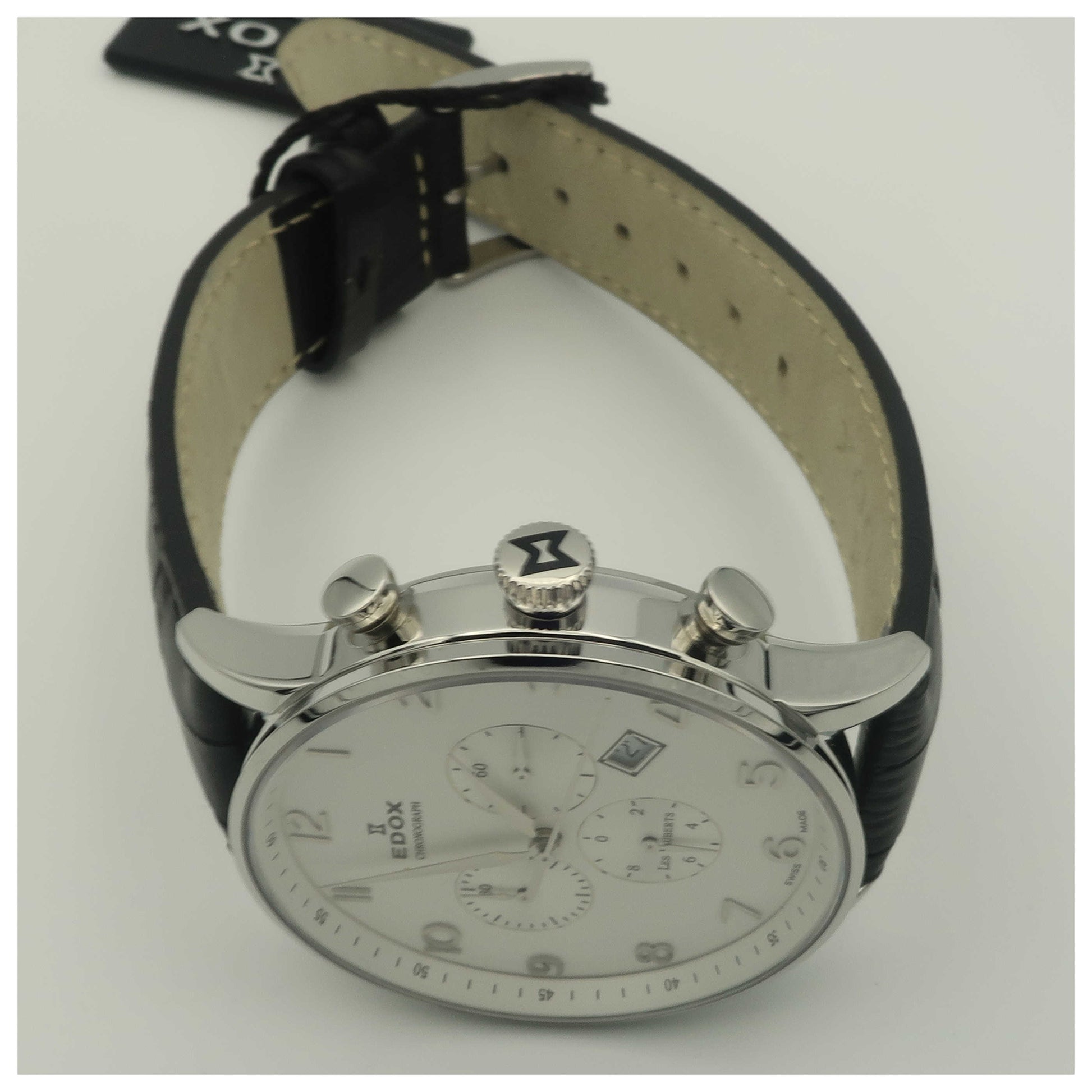 Edox Les Vauberts Men's Swiss Quartz (Battery-Powered) Watch 10408-3A-ABN-PO - Image #8