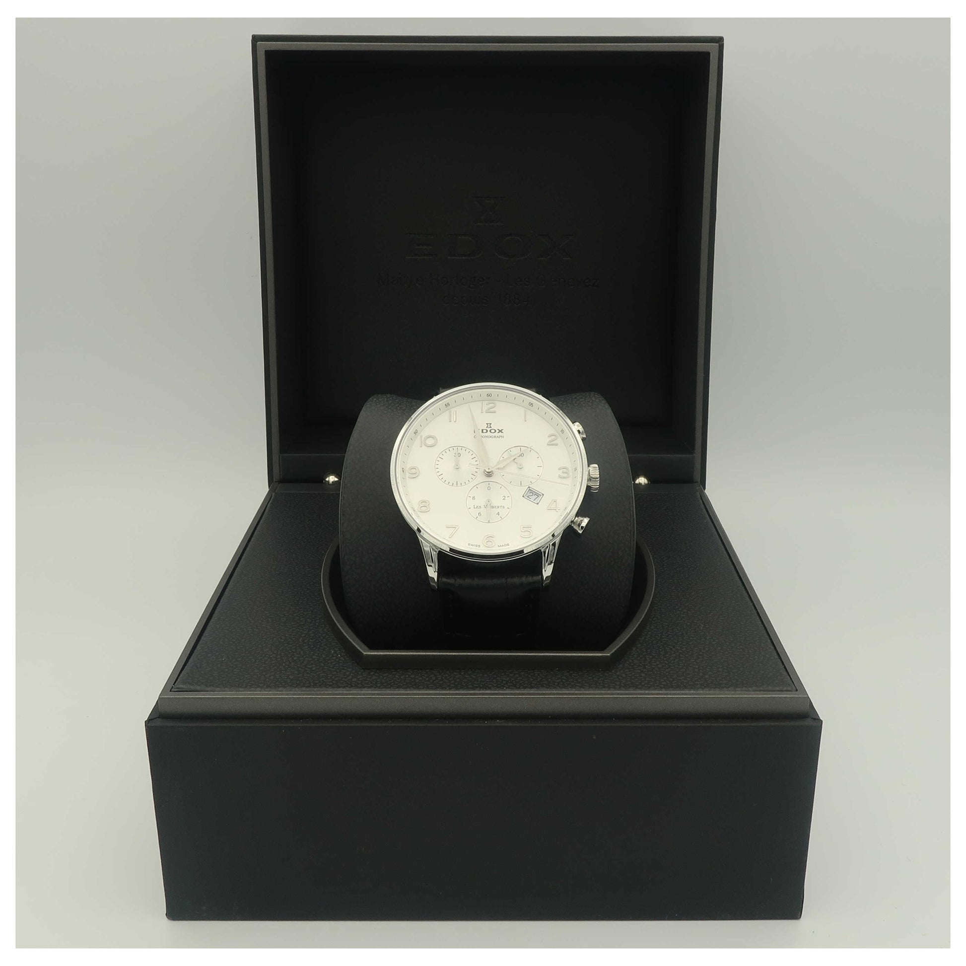 Edox Les Vauberts Men's Swiss Quartz (Battery-Powered) Watch 10408-3A-ABN-PO - Image #6