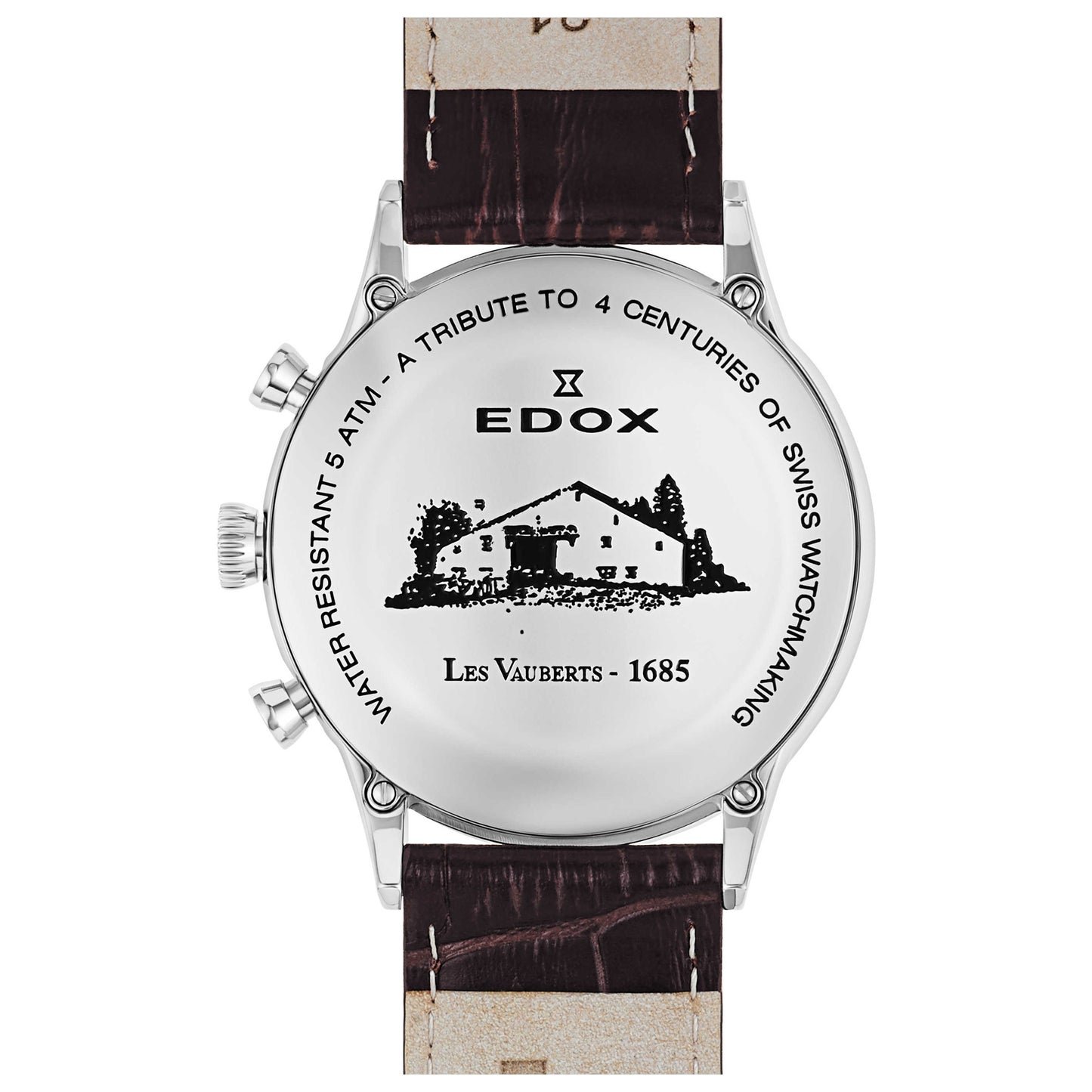 Edox Les Vauberts Men's Swiss Quartz (Battery-Powered) Watch 10408-3A-ABN - Image #2