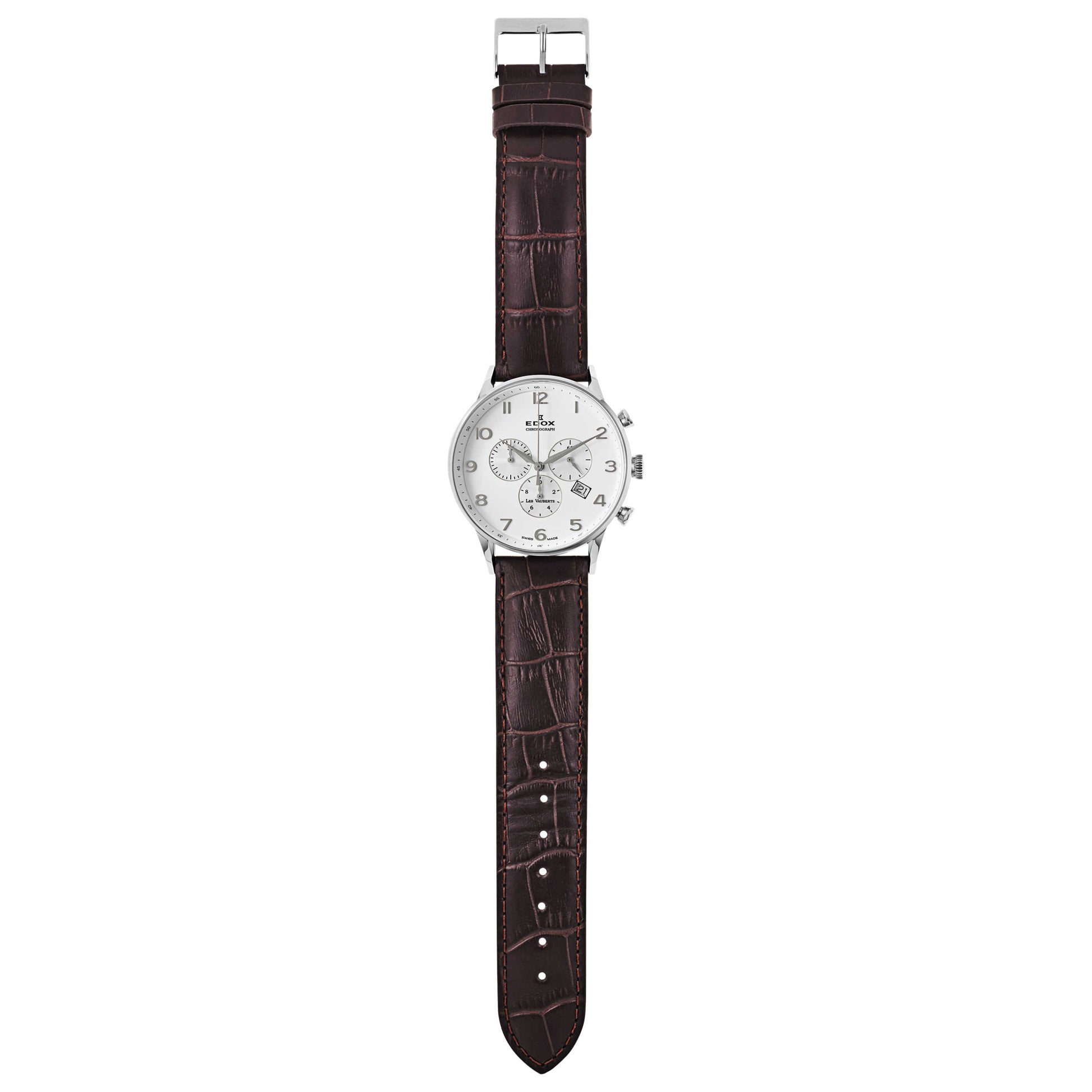 Edox Les Vauberts Men's Swiss Quartz (Battery-Powered) Watch 10408-3A-ABN - Image #8