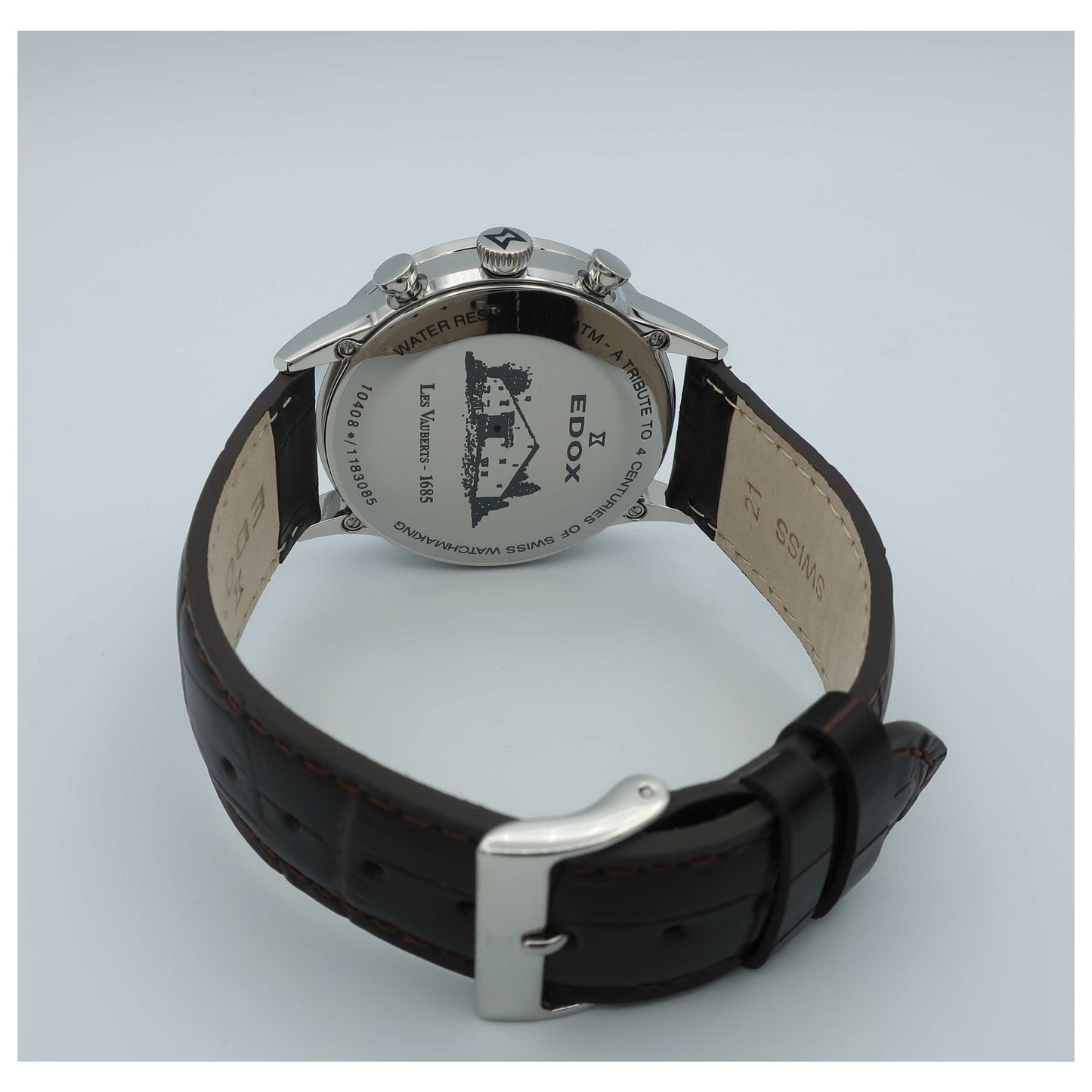 Edox Les Vauberts Men's Swiss Quartz (Battery-Powered) Watch 10408-3A-AIN-SD - Image #2