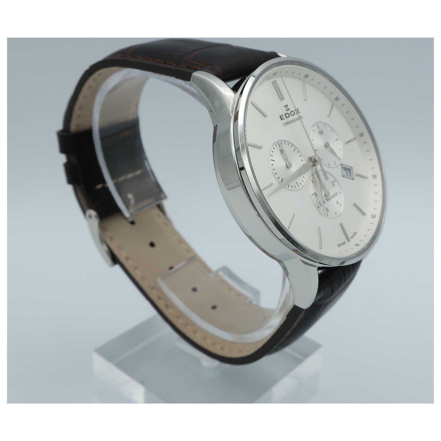 Edox Les Vauberts Men's Swiss Quartz (Battery-Powered) Watch 10408-3A-AIN-SD - Image #3