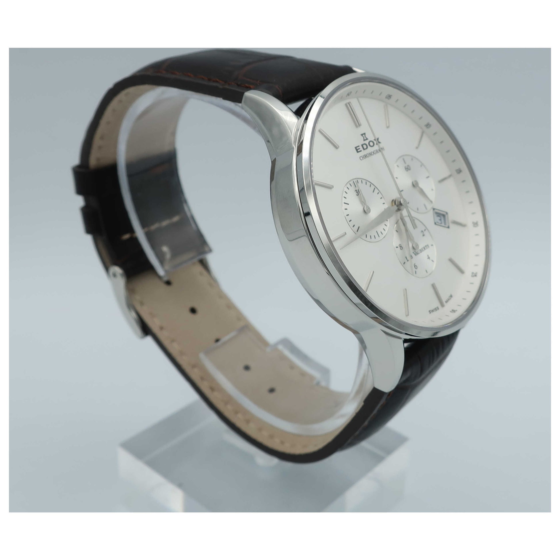 Edox Les Vauberts Men's Swiss Quartz (Battery-Powered) Watch 10408-3A-AIN-SD - Image #3
