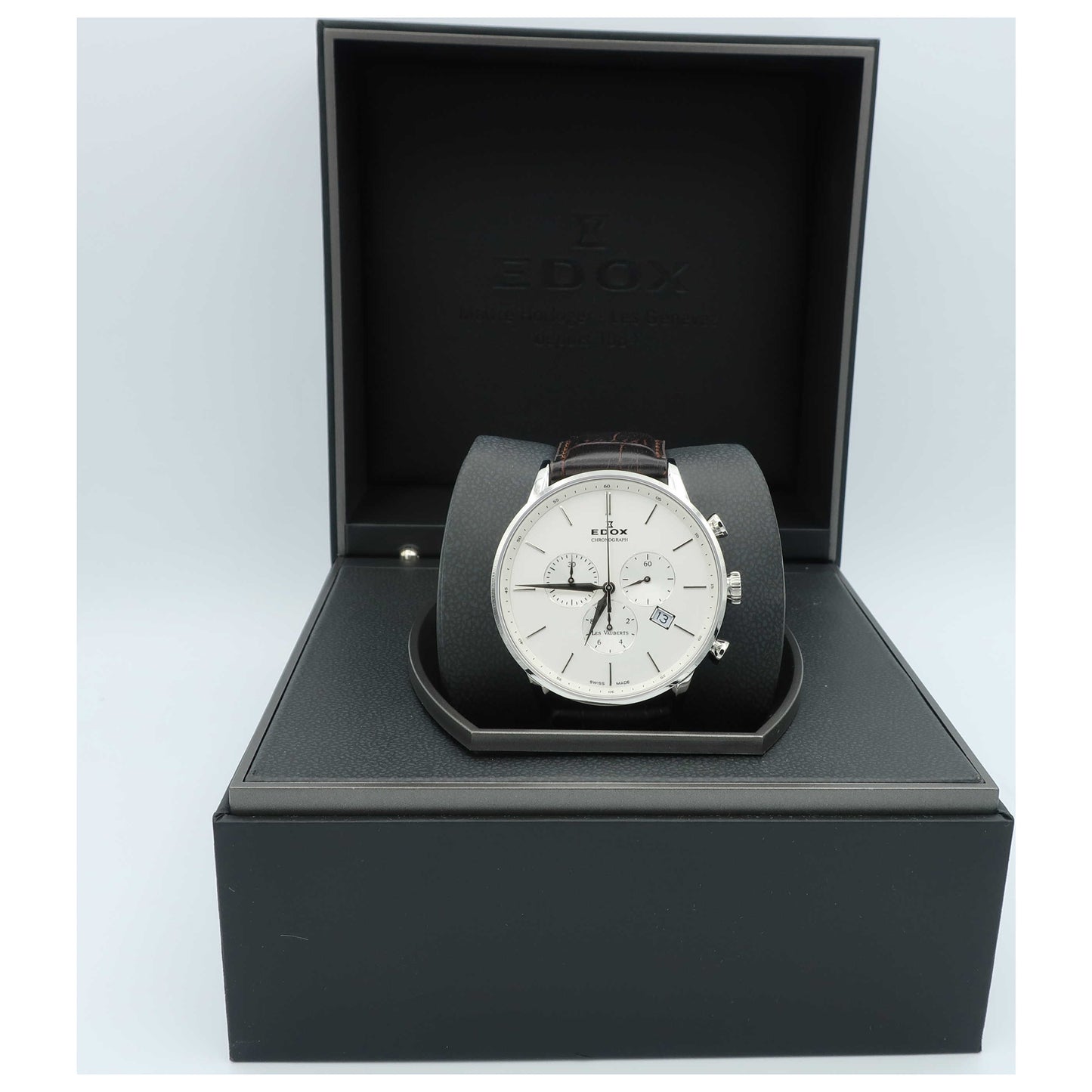 Edox Les Vauberts Men's Swiss Quartz (Battery-Powered) Watch 10408-3A-AIN-SD - Image #6