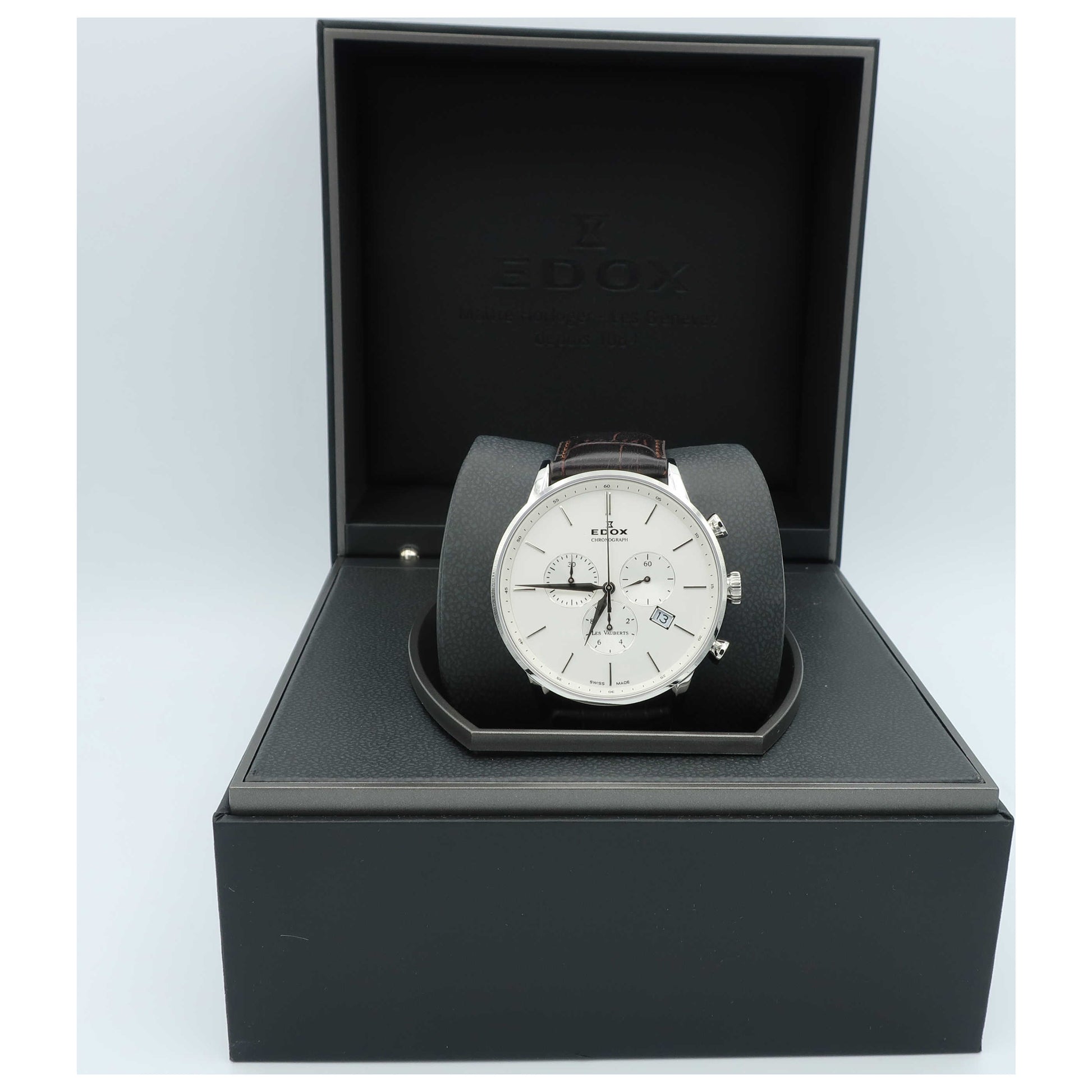 Edox Les Vauberts Men's Swiss Quartz (Battery-Powered) Watch 10408-3A-AIN-SD - Image #6