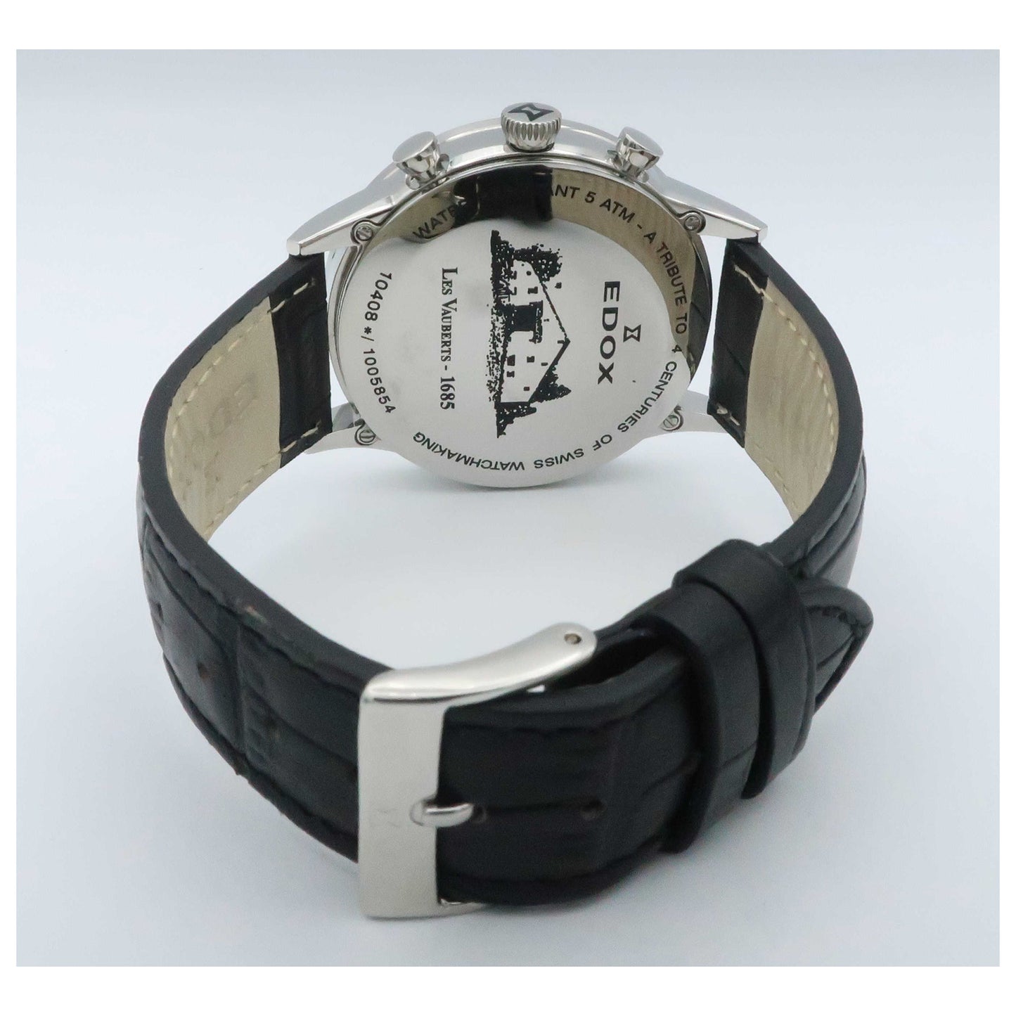 Edox Les Vauberts Men's Swiss Quartz (Battery-Powered) Watch 10408-3N-NBN-PO - Image #2