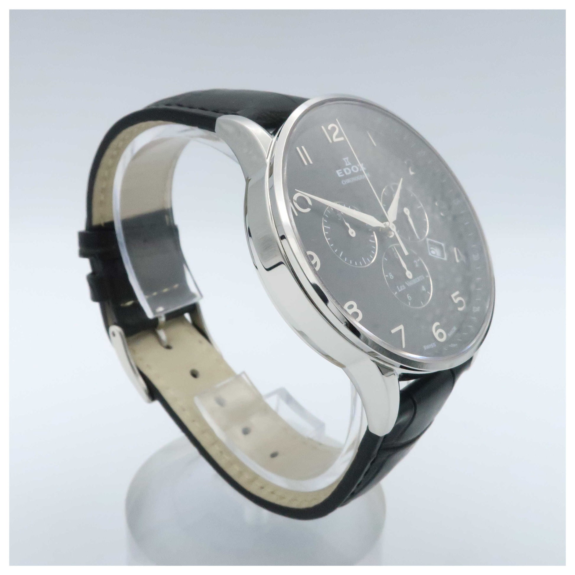 Edox Les Vauberts Men's Swiss Quartz (Battery-Powered) Watch 10408-3N-NBN-PO - Image #3