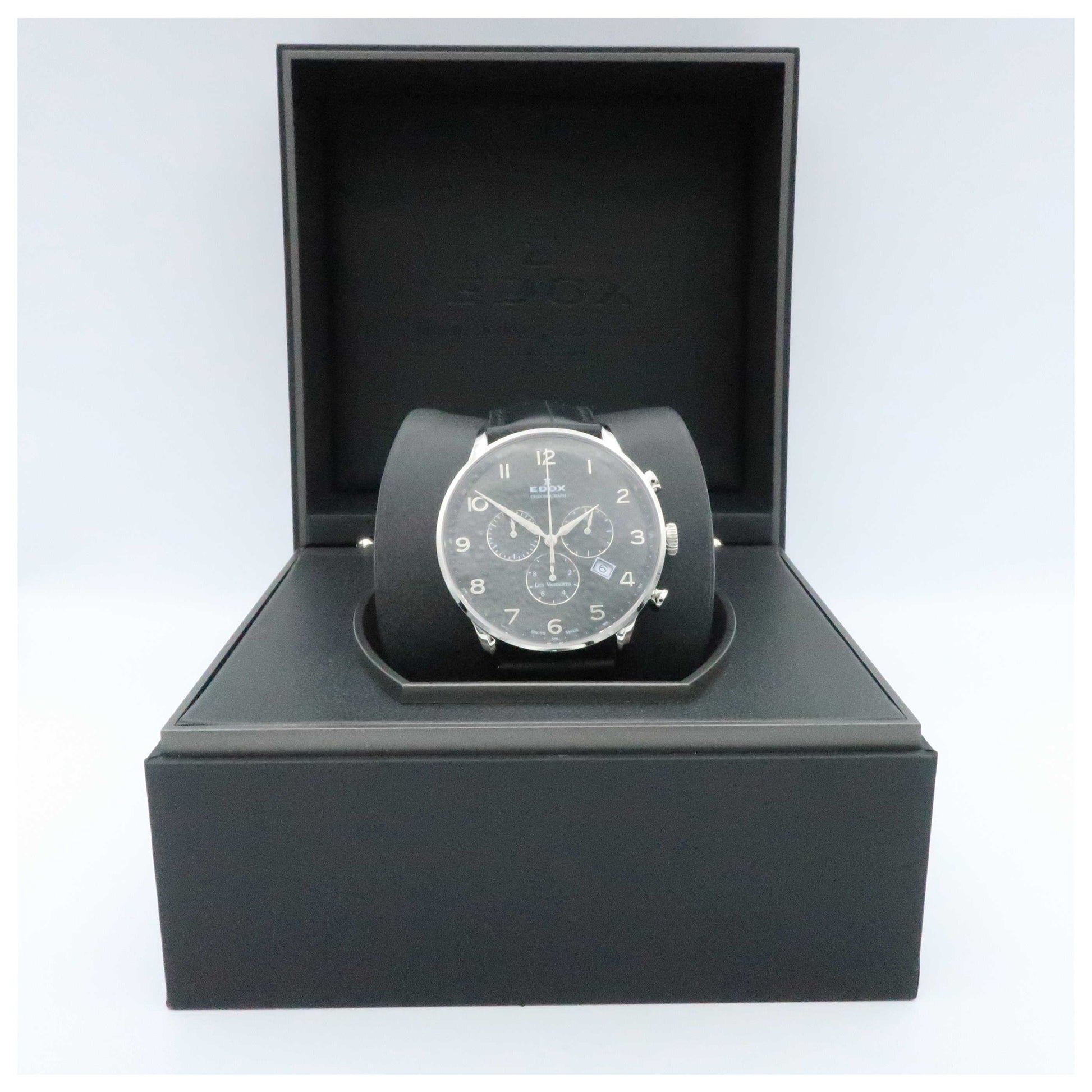 Edox Les Vauberts Men's Swiss Quartz (Battery-Powered) Watch 10408-3N-NBN-PO - Image #6