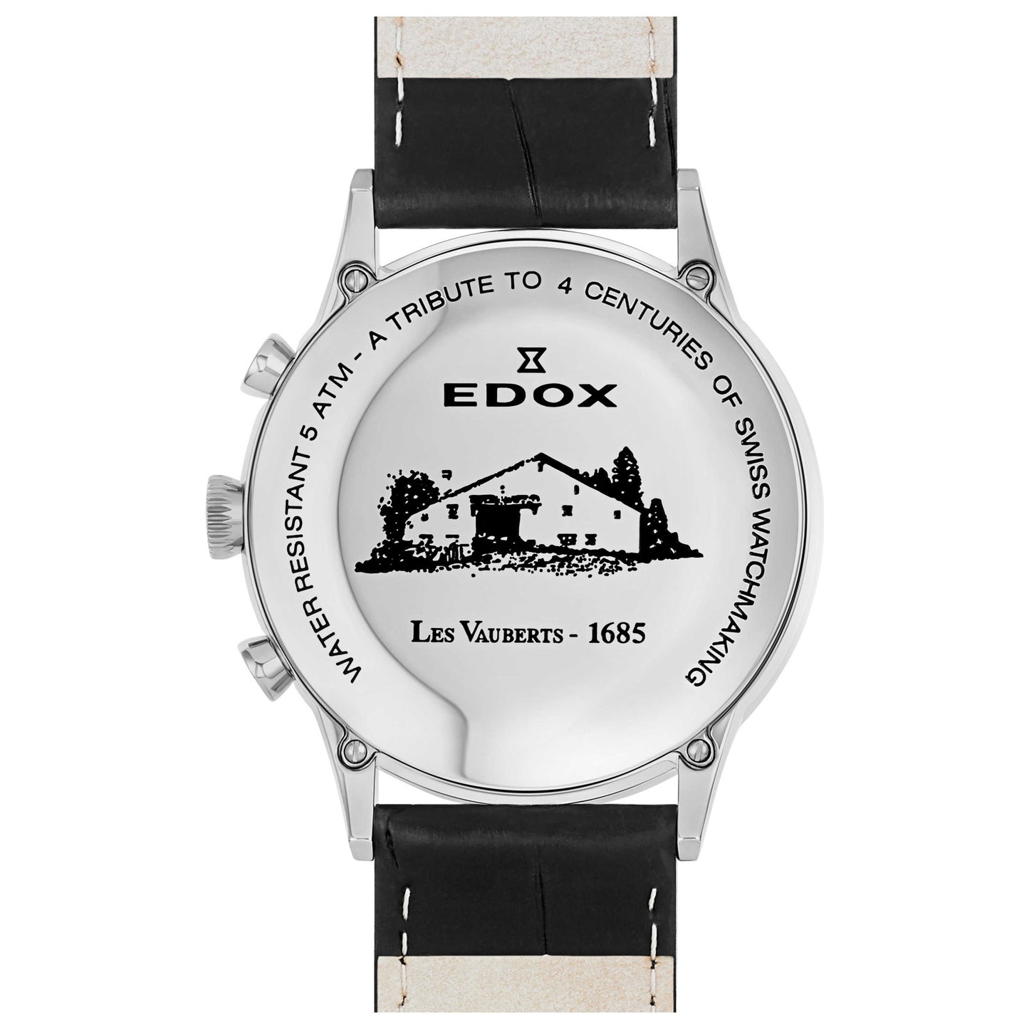 Edox Les Vauberts Men's Swiss Quartz (Battery-Powered) Watch 10408-3N-NBN - Image #2